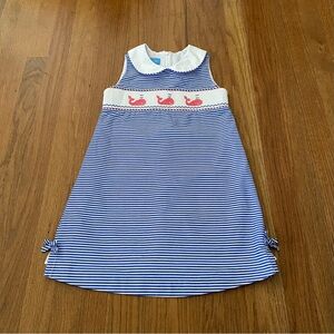 ANAVINI Nautical Hand Smocked Whale Design